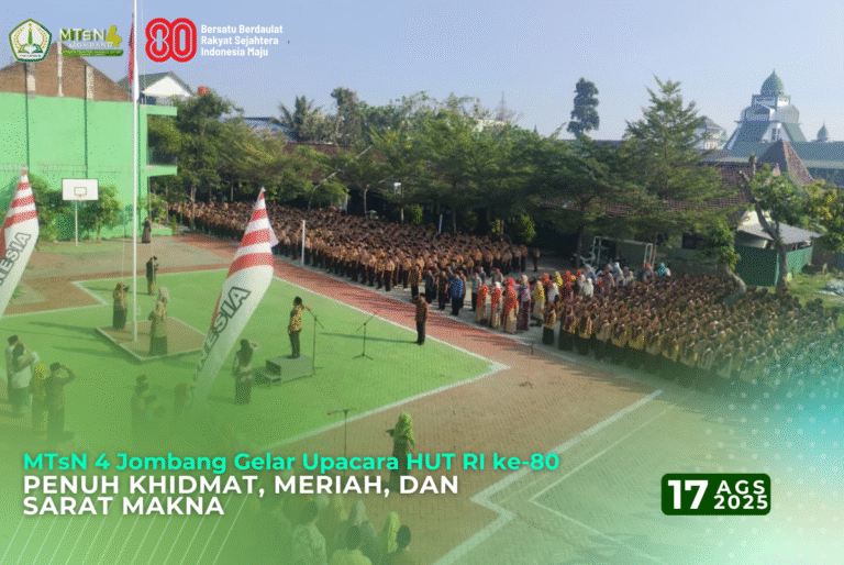 MTsN 4 Jombang Gelar Upacara HUT RI ke-80