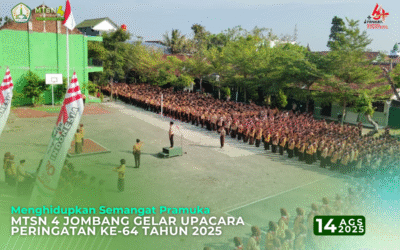Menghidupkan Semangat Pramuka, MTsN 4 Jombang Gelar Upacara Peringatan ke-64 Tahun 2025