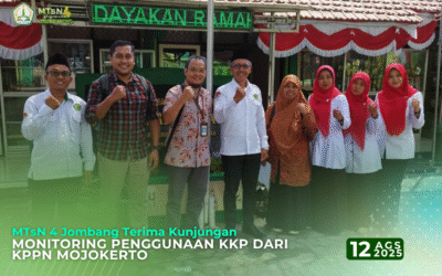 MTsN 4 Jombang Terima Kunjungan Monitoring Penggunaan KKP dari KPPN Mojokerto