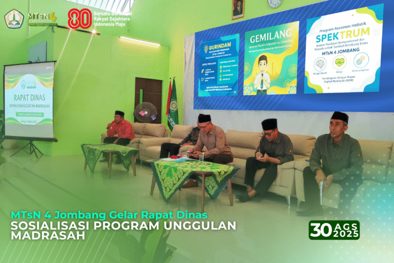 MTsN 4 Jombang Gelar Rapat Dinas Sosialisasi Program Unggulan Madrasah 9 Sosialisasi Program Unggulan Madrasah
