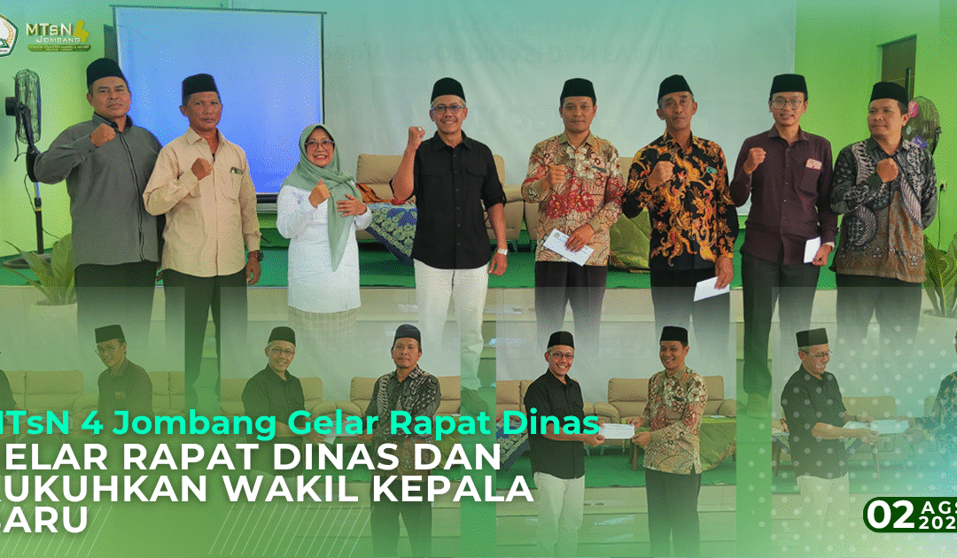 Kukuhkan Wakil Kepala Madrasah Baru