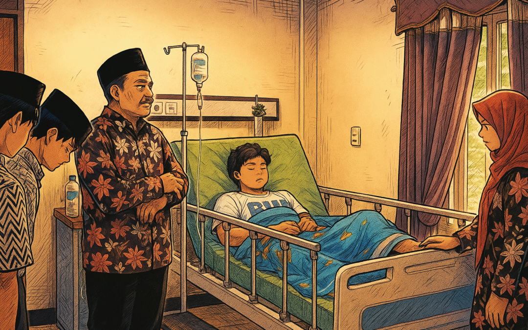 Jenguk Alif Nugroho, MTsN 4 Jombang Wujudkan Kepedulian dan Persaudaraan