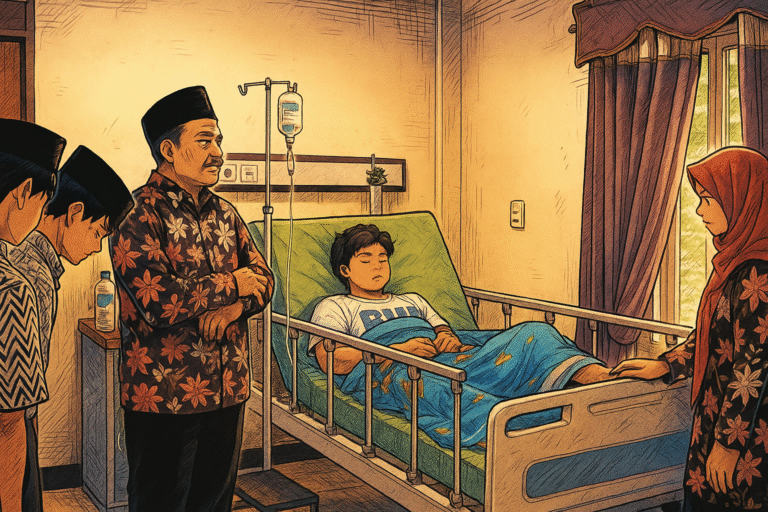 Jenguk Alif Nugroho, MTsN 4 Jombang Wujudkan Kepedulian dan Persaudaraan 10 20250911_1126_Manga Berwarna Penuh_remix_01k4vg9a7yek2srw7ev7essjcb (1)