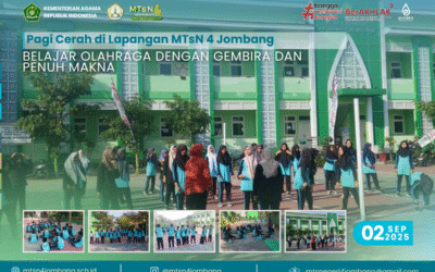 Pagi Cerah di Lapangan MTsN 4 Jombang: Belajar Olahraga dengan Gembira dan Penuh Makna