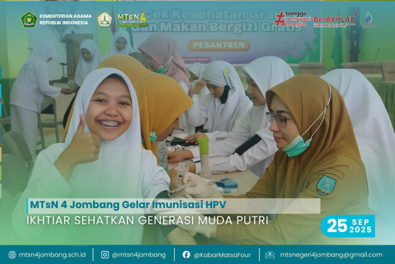 MTsN 4 Jombang Gelar Imunisasi HPV: Ikhtiar Sehatkan Generasi Muda Putri 1 Ikhtiar Sehatkan Generasi Muda Putri