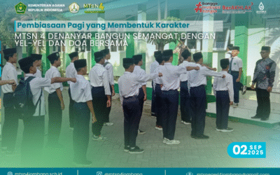 Pembiasaan Pagi yang Membentuk Karakter: MTsN 4 Denanyar Bangun Semangat dengan Yel-Yel dan Doa Bersama