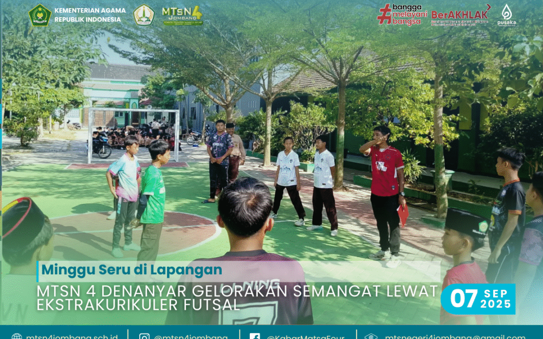 Minggu Seru di Lapangan: MTsN 4 Denanyar Gelorakan Semangat lewat Ekstrakurikuler Futsal