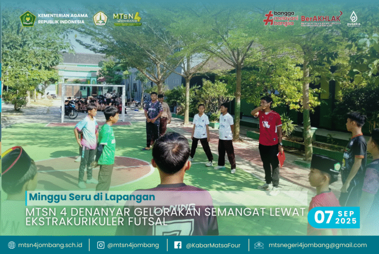 MTsN 4 Denanyar Gelorakan Semangat lewat Ekstrakurikuler Futsal