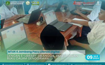 MTsN 4 Jombang Pacu Literasi Digital dengan E-Library Erlangga, Akses Ribuan Buku dalam Genggaman