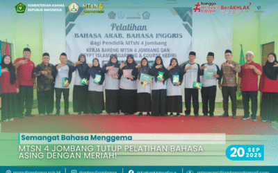 Semangat Bahasa Menggema, MTsN 4 Jombang Tutup Pelatihan Bahasa Asing dengan Meriah!