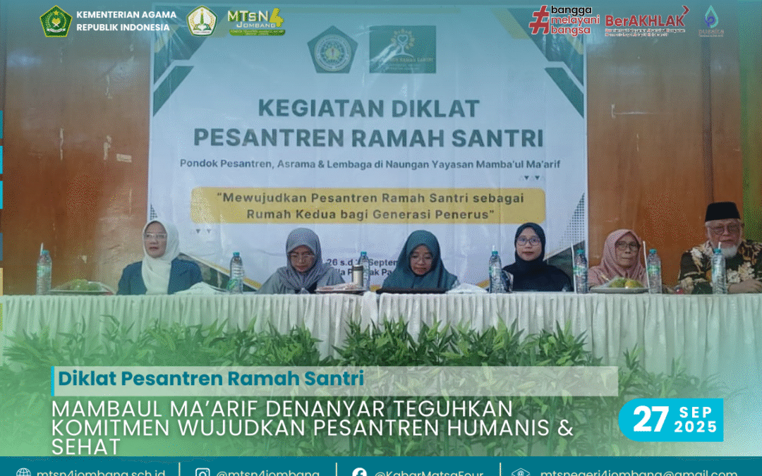 Diklat Pesantren Ramah Santri: Mambaul Ma’arif Denanyar Teguhkan Komitmen Wujudkan Pesantren Humanis dan Sehat