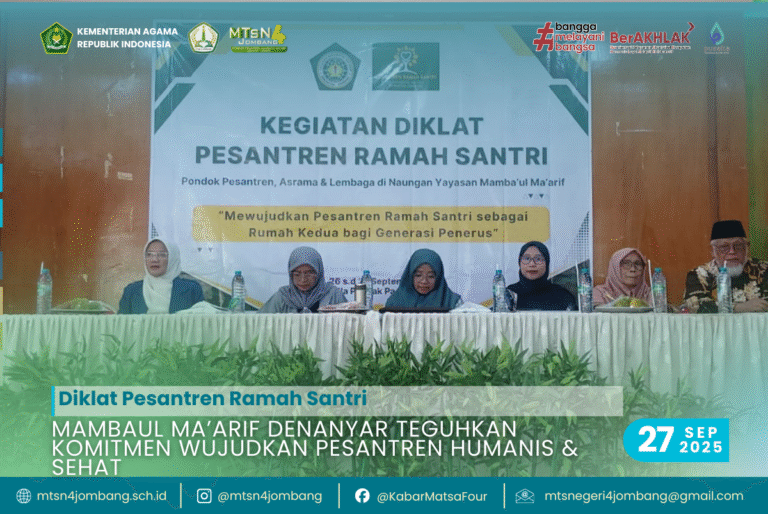 Diklat Pesantren Ramah Santri: Mambaul Ma’arif Denanyar Teguhkan Komitmen Wujudkan Pesantren Humanis dan Sehat 10 Mambaul Maarif Denanyar Teguhkan Komitmen Wujudkan Pesantren Humanis dan Sehat