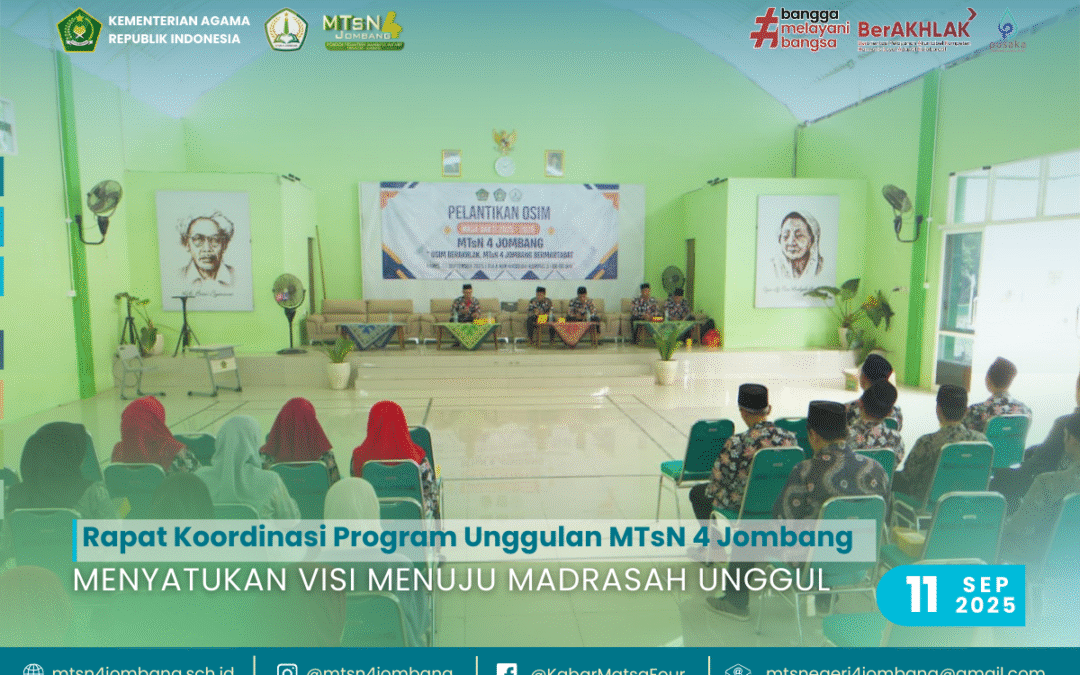 Rapat Koordinasi Program Unggulan MTsN 4 Jombang: Menyatukan Visi Menuju Madrasah Unggul