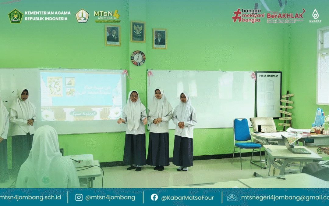 MTsN 4 Jombang Kembangkan Kreativitas Siswa Lewat Proyek Digital Sejarah Nabi dalam Pembelajaran Bahasa Arab