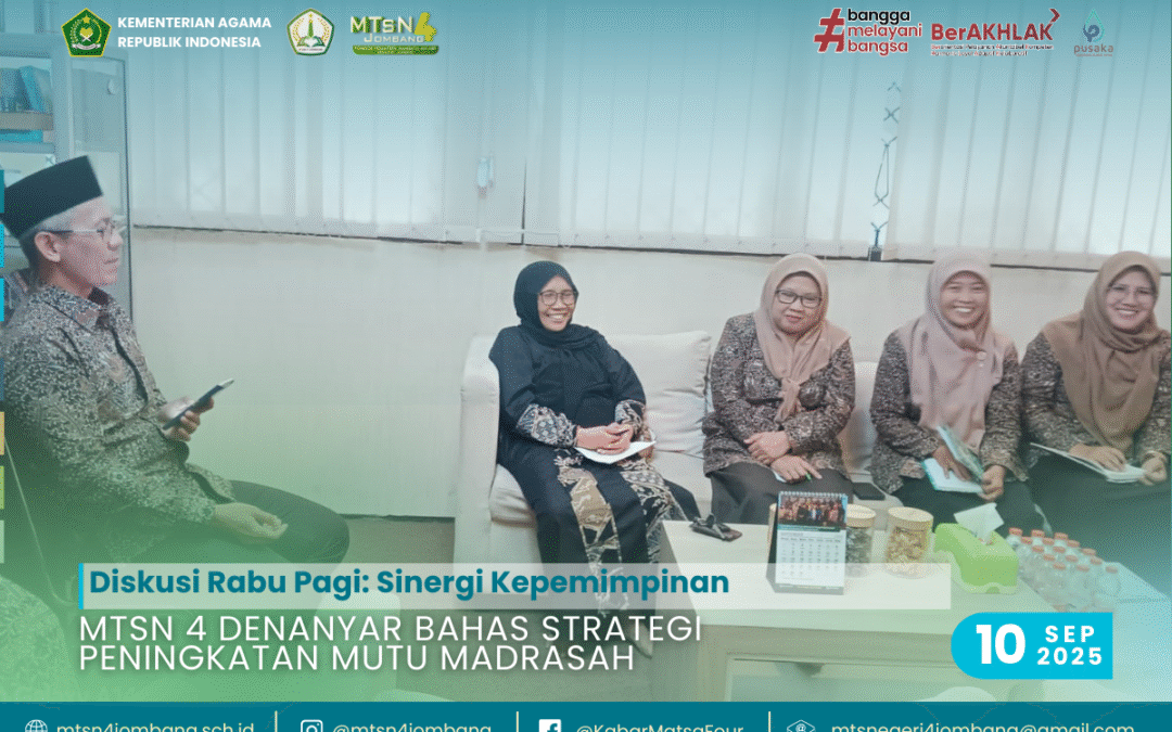 Diskusi Rabu Pagi: Sinergi Kepemimpinan MTsN 4 Denanyar Bahas Strategi Peningkatan Mutu Madrasah