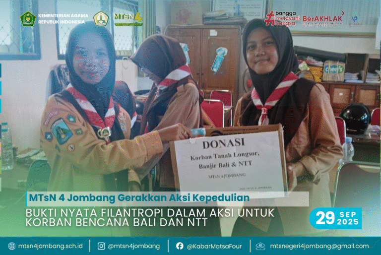 MTsN 4 Jombang Gerakkan Aksi Kepedulian, Bukti Nyata Filantropi dalam Aksi untuk Korban Bencana Bali dan NTT 7 TemplateWeb_NEW
