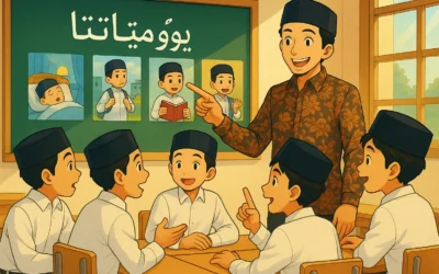 Kelas Bahasa Arab MTsN 4 Jombang Hidup dengan Metode PBL
