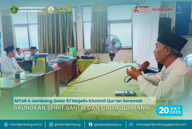 MTsN 4 Jombang Gelar 57 Majelis Khotmil Qur’an Serentak, Gaungkan Spirit Santri dan Cinta Jombang 5 Gaungkan Spirit Santri dan Cinta Jombang