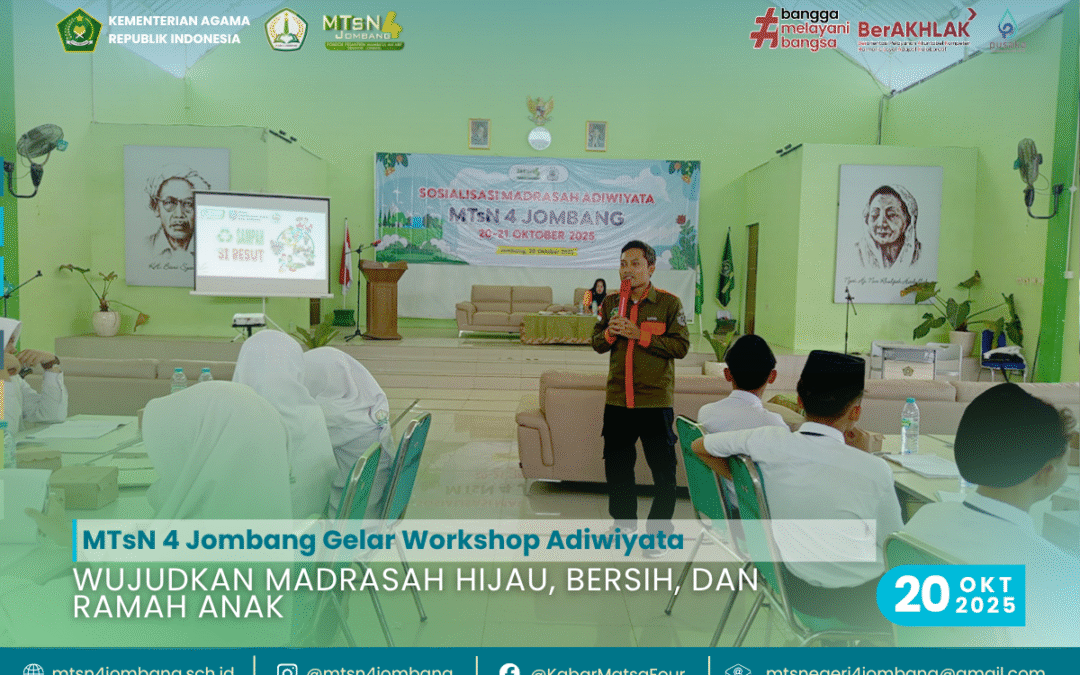 MTsN 4 Jombang Gelar Workshop Adiwiyata: Wujudkan Madrasah Hijau, Bersih, dan Ramah Anak