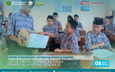 MTsN 4 Denanyar Jombang Galang Donasi untuk Santri Korban Musibah Ponpes Al-Khoziny Sidoarjo