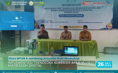 Guru MTsN 4 Jombang Antusias Ikuti Workshop Implementasi Teknologi Berbasis AI Menuju Madrasah Digital