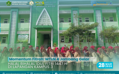 Momentum Fitrah: MTsN 4 Jombang Gelar Halal Bihalal Idul Fitri 1447 H di Lapangan Kampus 3