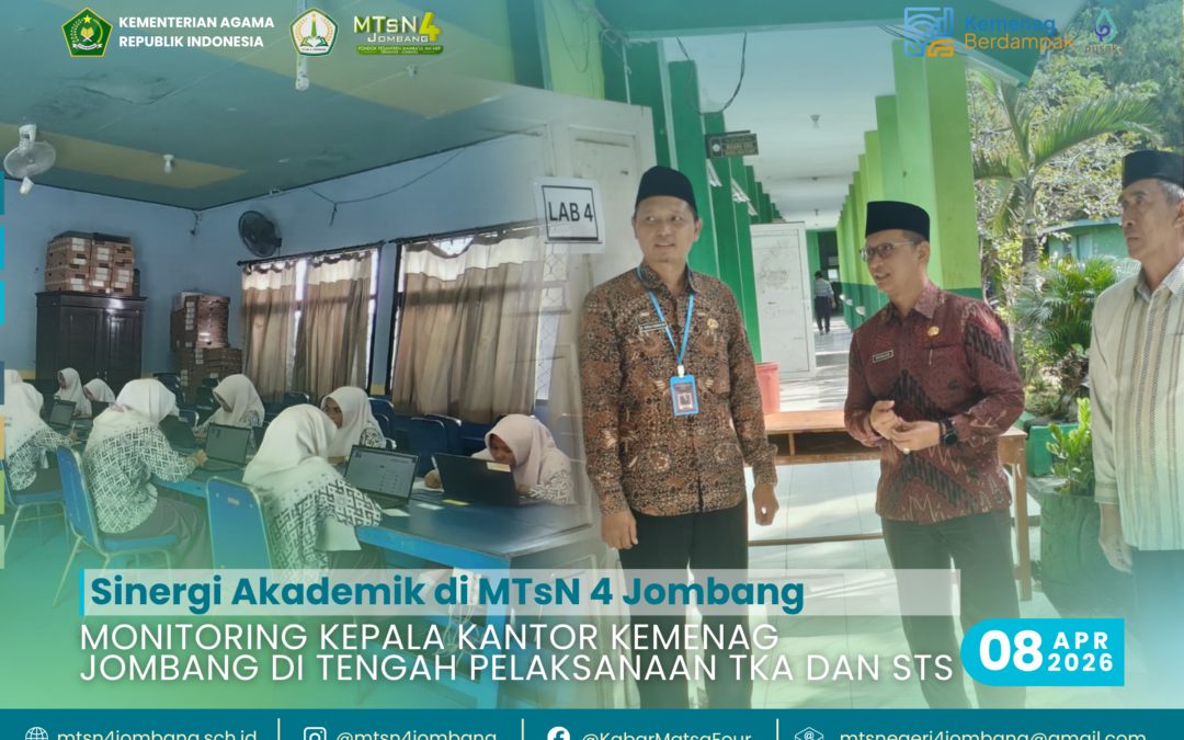 Monitoring Kepala Kantor Kemenag Jombang di Tengah Pelaksanaan TKA dan STS