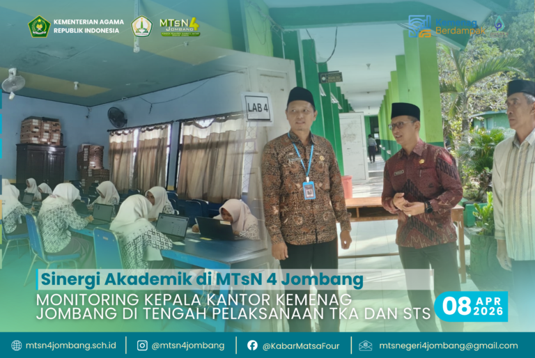 Monitoring Kepala Kantor Kemenag Jombang di Tengah Pelaksanaan TKA dan STS 19 SIDAKTKA2