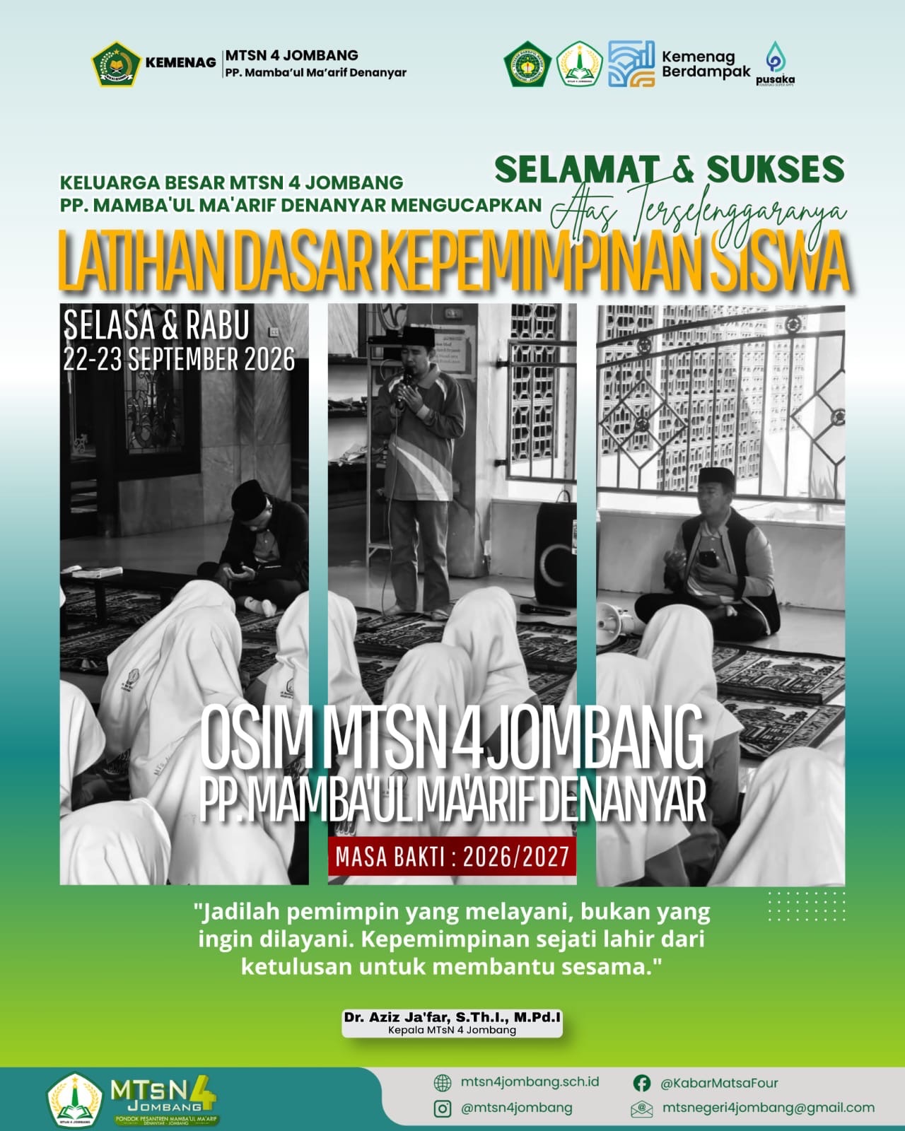 MTsN 4 Jombang Gelar Latihan Dasar Kepemimpinan Siswa (LDKS) OSIM Masa Bakti 2026/2027 1 055bd8ba-8a72-42b2-98b8-7839a9a2433b